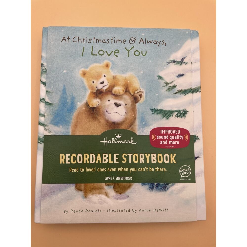 HALLMARK AT CHRISTMASTIME & ALWAYS I LOVE YOU CHRISTMAS RECORDABLE STORYBOOK NEW
